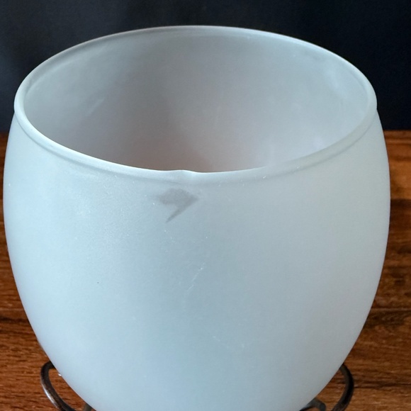 MY MOMENTS Frosted Glass w/Metal Base Candle Holders (Set of 3) - Picture 14 of 14